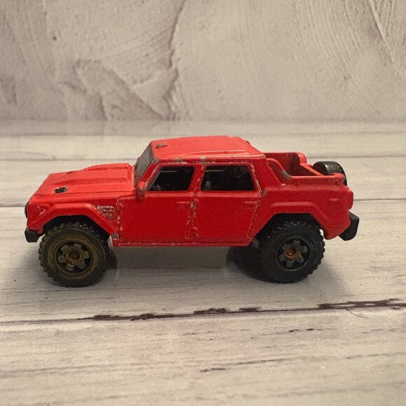 Matchbox Lamborghini LM002 Red MB956 Diecast 1:64 Truck Car Loose (SKU: 323TO) - Picture 1 of 7
